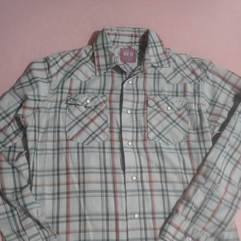 Wrangler Red Button Down